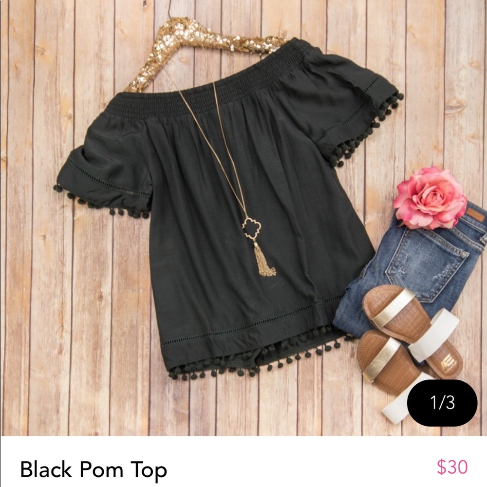 Black Pom Top